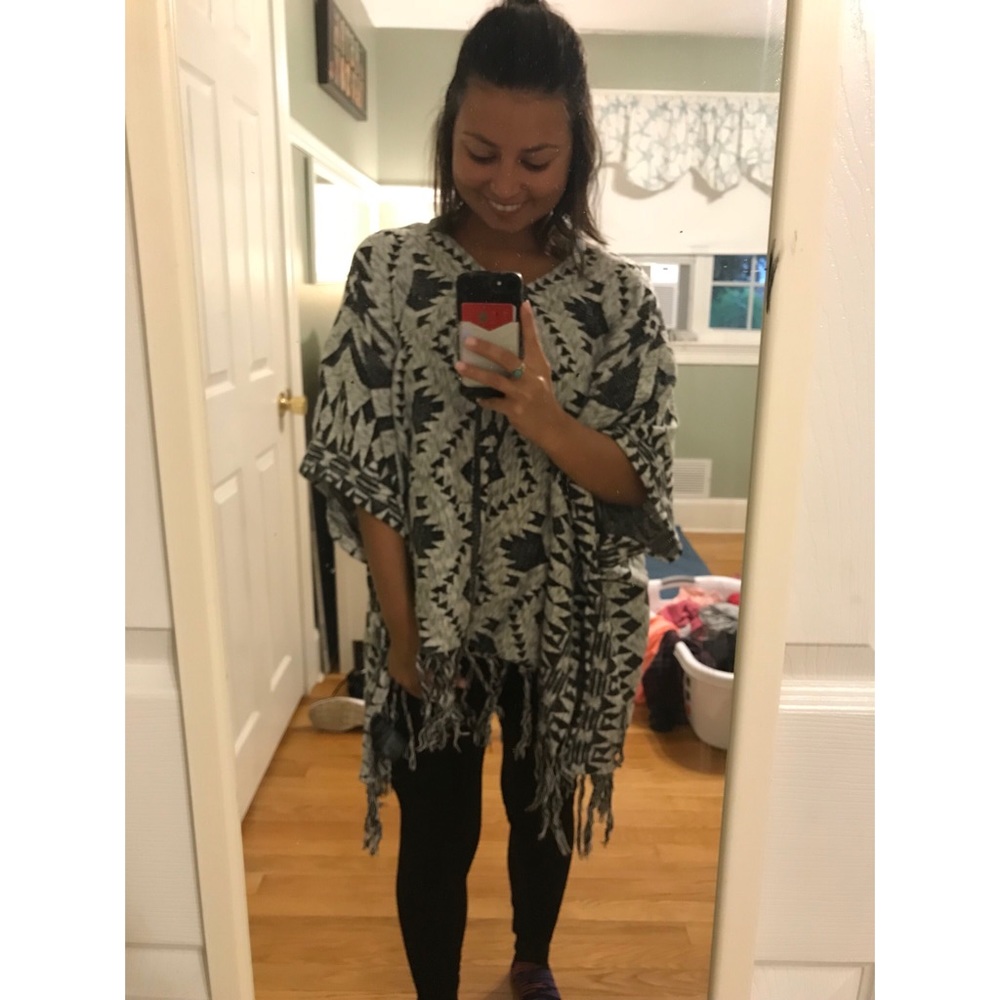 Patterned Poncho